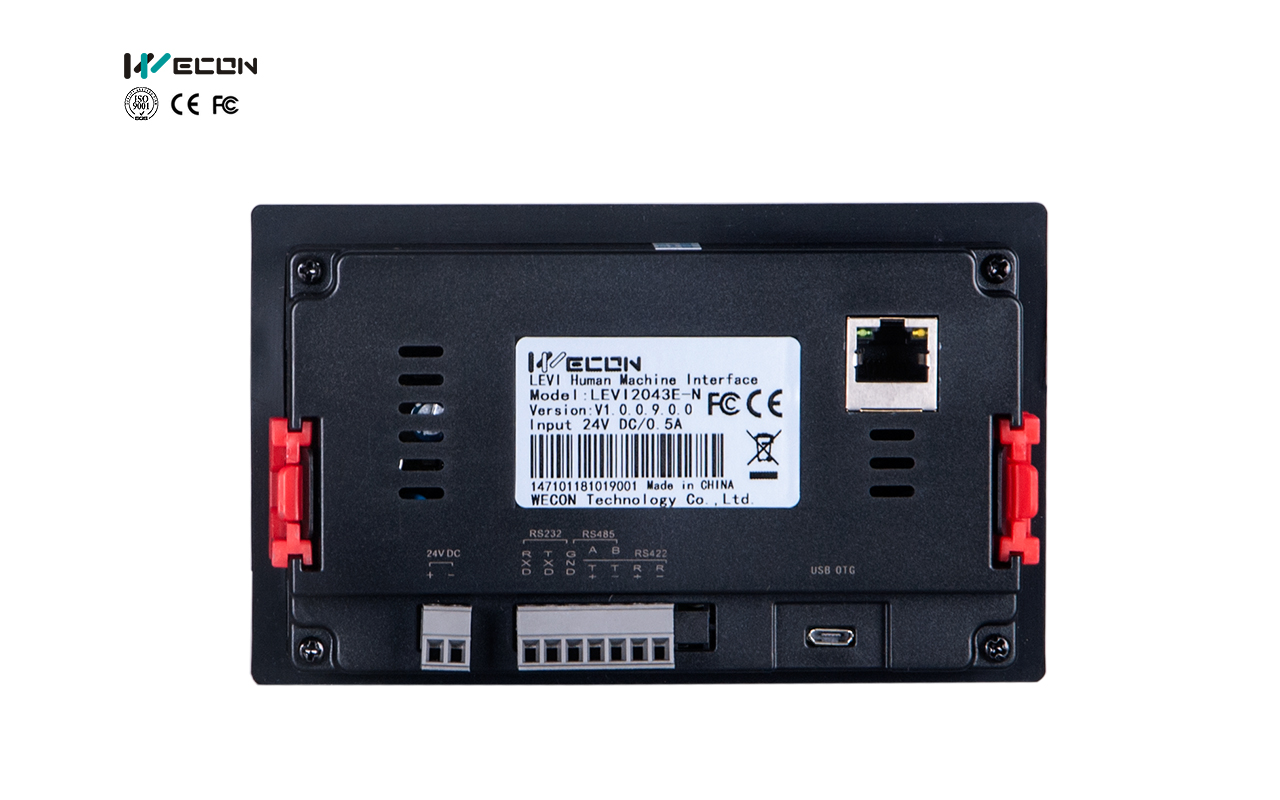 Wecon HMI ultra delgado de 4.3 pulgadas: LEVI2043E-N — imagen 2