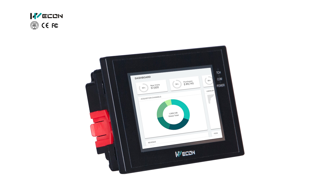Wecon HMI ultra delgado de 4.3 pulgadas: LEVI2043E — imagen 1