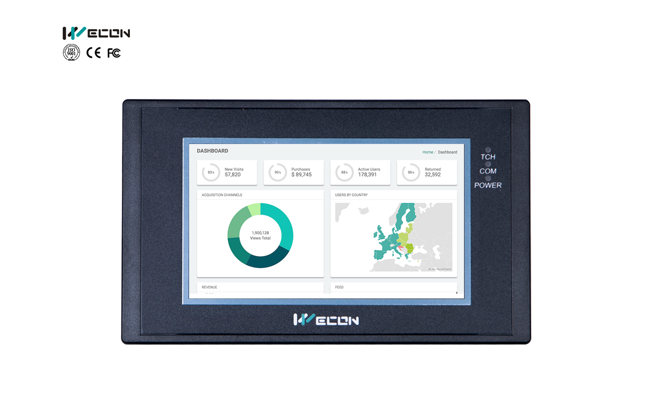 Wecon HMI ultra delgado de 4.3 pulgadas: LEVI2043E — imagen 2