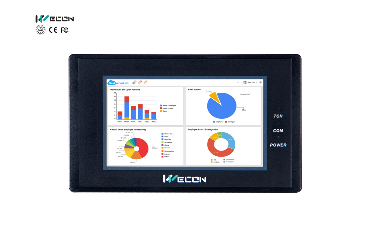 Wecon 4.3 pulgadas estándar: LEVI2043T HMI — imagen 2