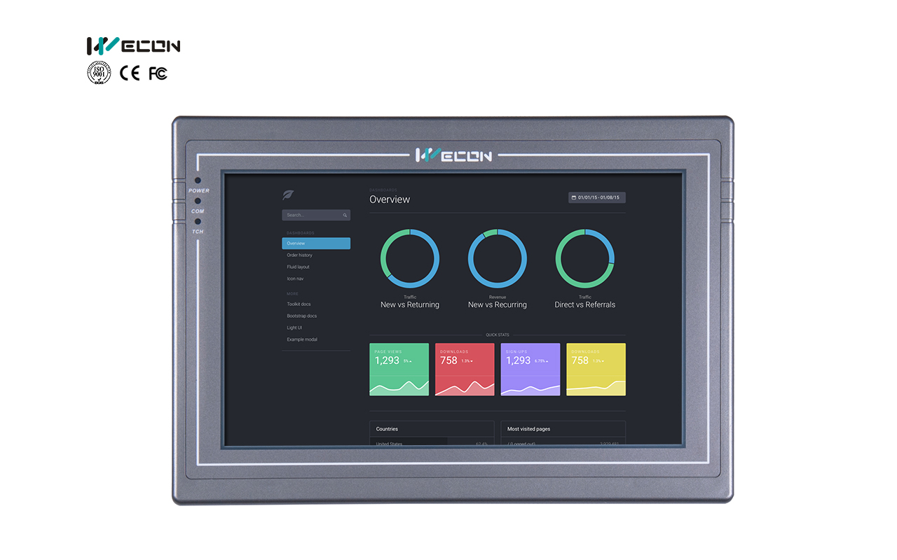 Wecon PI 10.2 pulgadas HMI : PI3102N — imagen 1