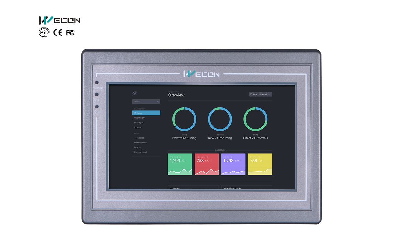Wecon PI 7 pulgadas HMI : PI3070N — imagen 1
